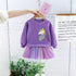 Girls' Mesh Stitching Dress